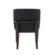 ACME Estella Side Chair (Set-2) in Black Leatherette & Walnut