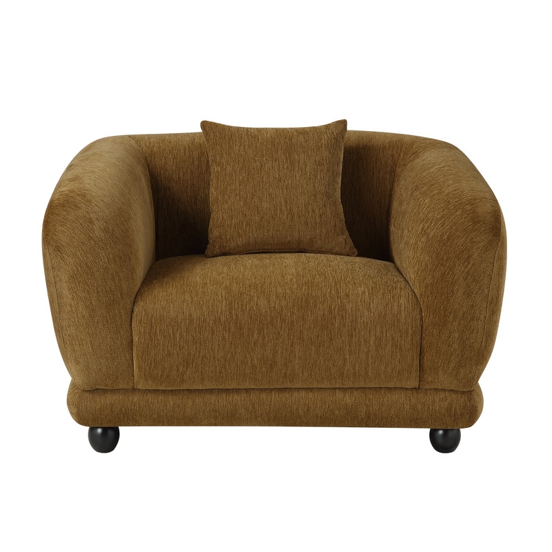 ACME Lennox Chair w/Pillow in Brown Chenille