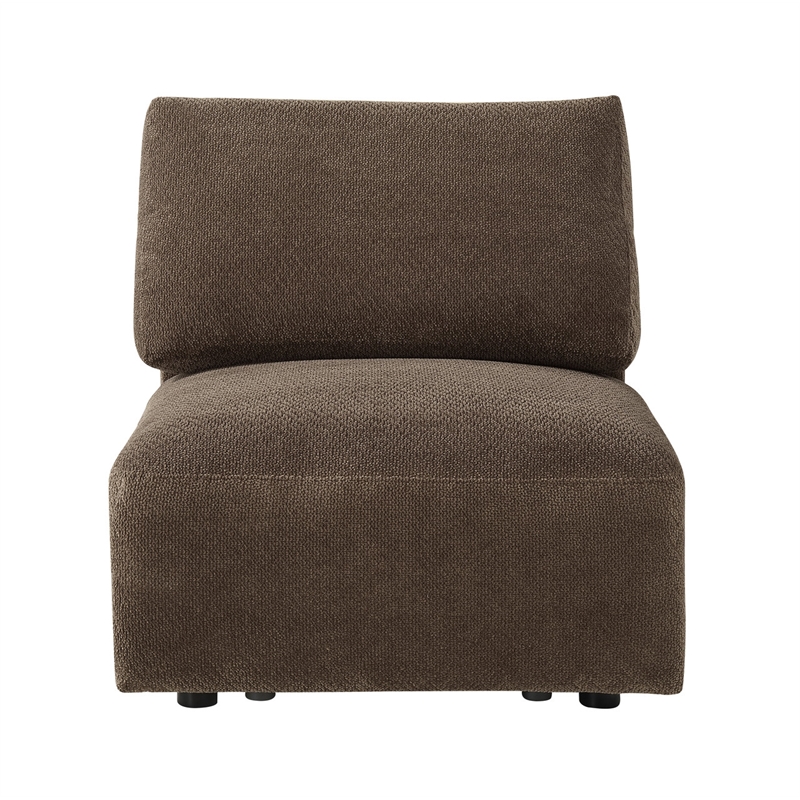 ACME Theodore Modular - Armless Chair in Brown Chenille