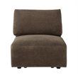 ACME Theodore Modular - Armless Chair in Brown Chenille
