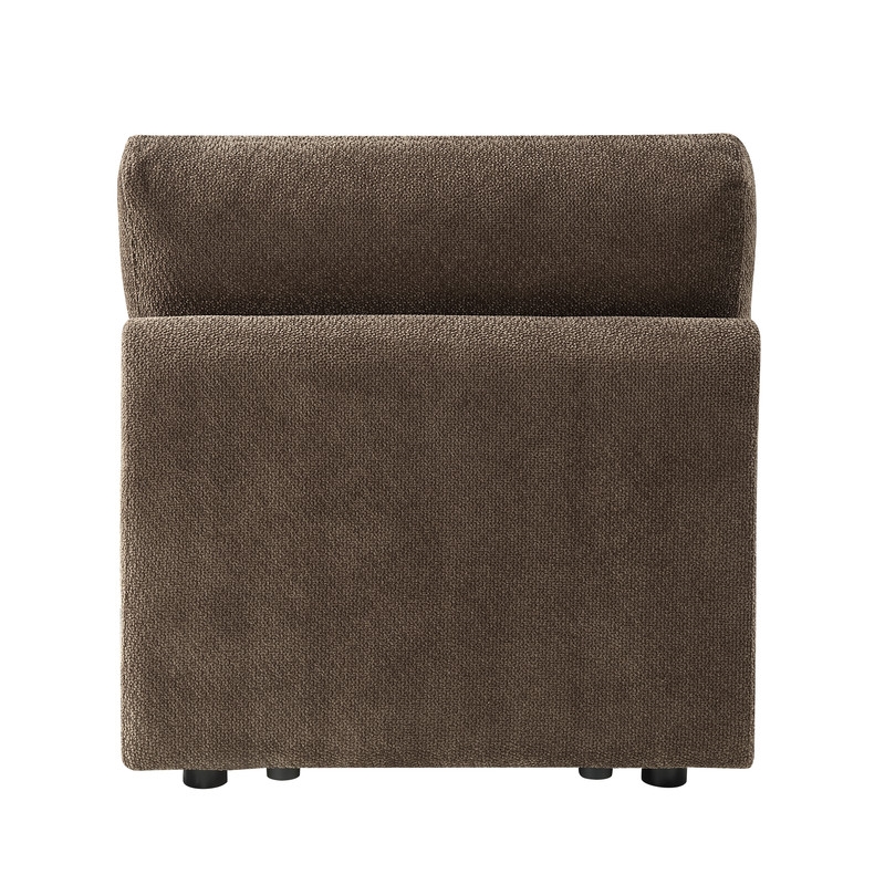 ACME Theodore Modular - Armless Chair in Brown Chenille