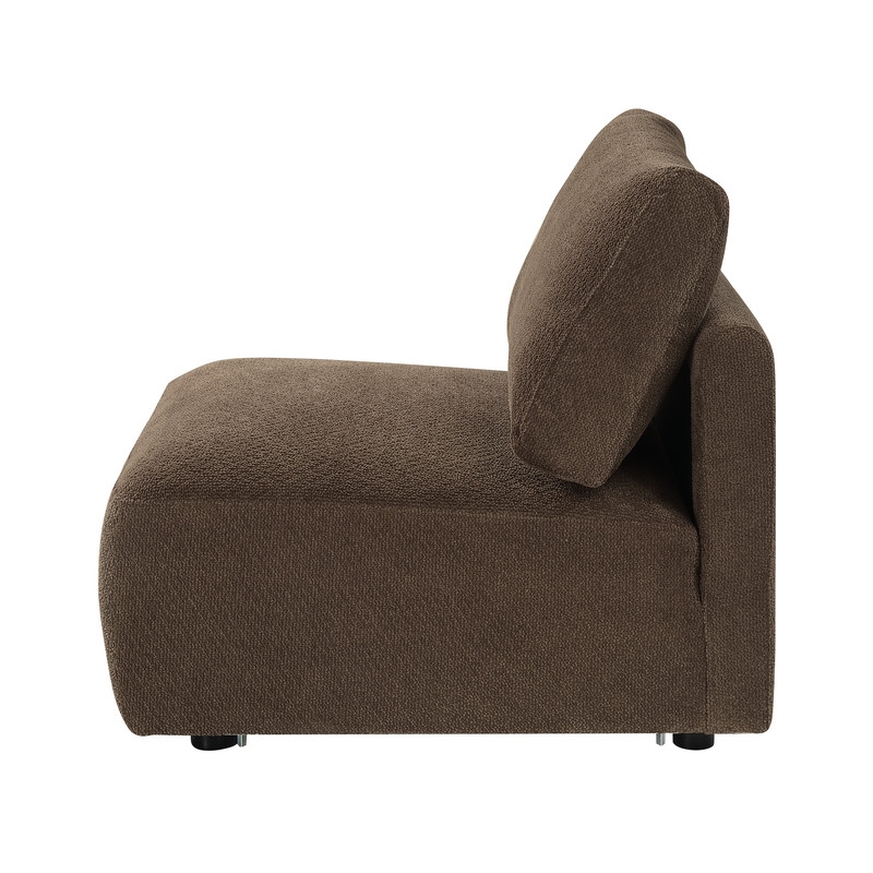ACME Theodore Modular - Armless Chair in Brown Chenille