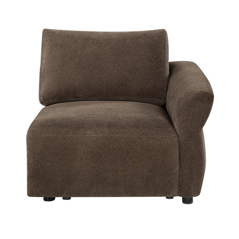 ACME Theodore Modular - RF  Arm Chair in Brown Chenille