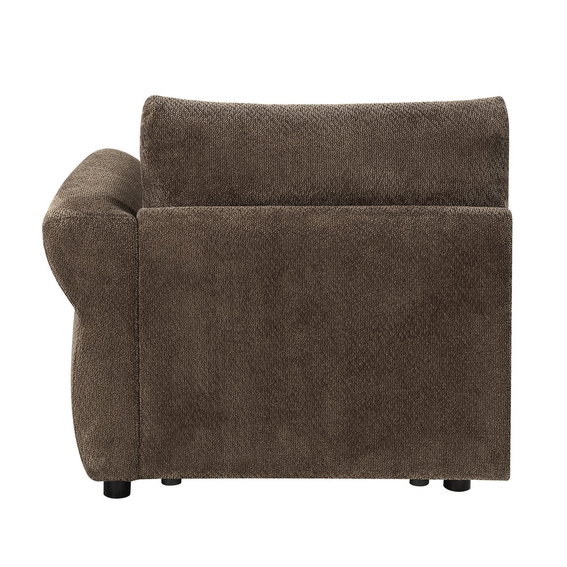 ACME Theodore Modular - RF  Arm Chair in Brown Chenille