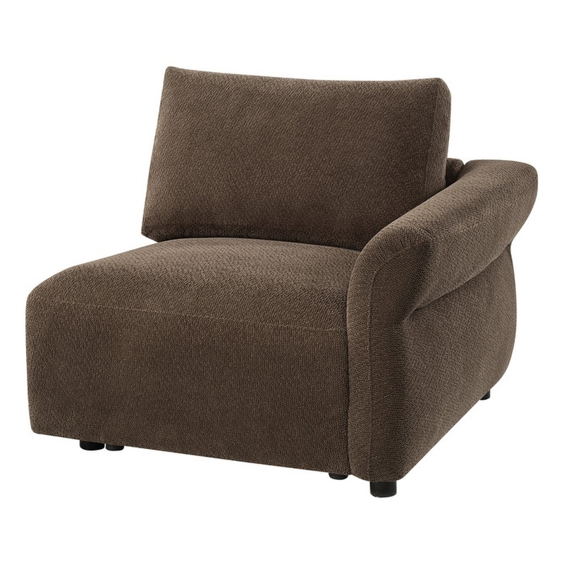 ACME Theodore Modular - RF  Arm Chair in Brown Chenille