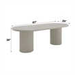 ACME Laela Dining Table in Bone White
