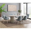 ACME Laela Dining Table in Bone White