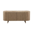 ACME Markku Console Cabinet in Natural Marble & Oak