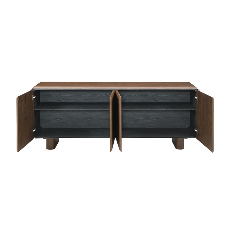 ACME Lanza Console Cabinet in Dark Walnut