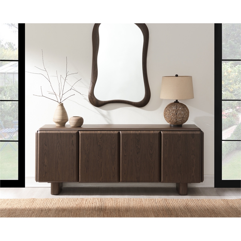ACME Lanza Console Cabinet in Dark Walnut