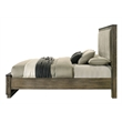 ACME Lance Queen Bed in Beige Linen & Distressed Oak