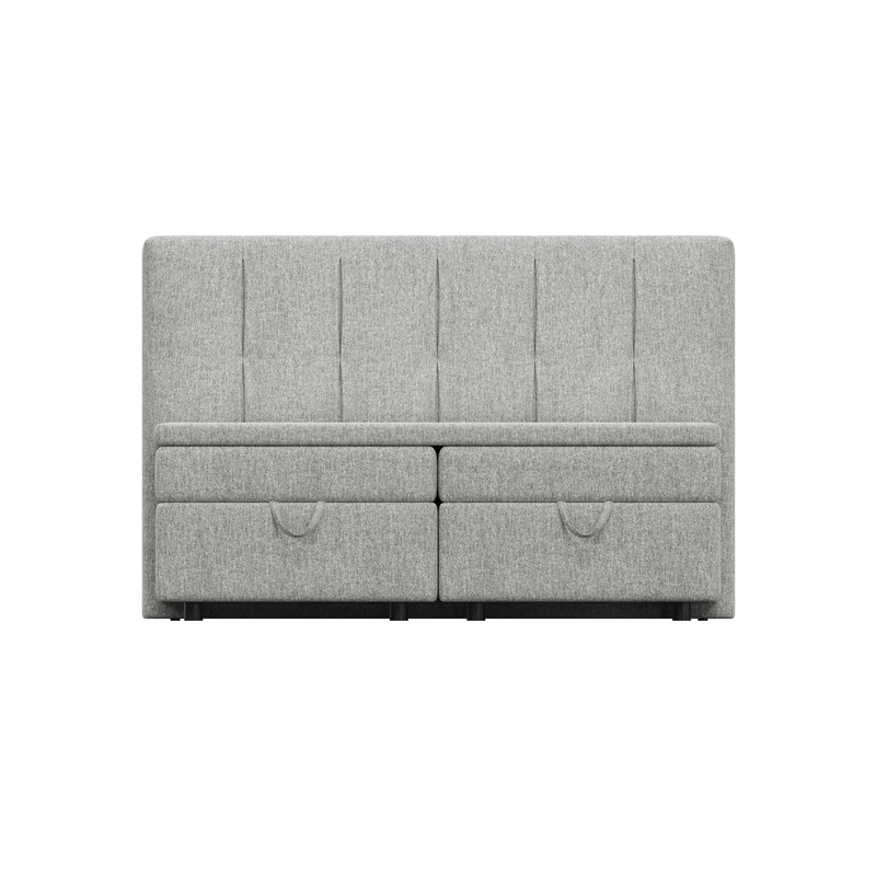 ACME Avenia EK Bed w/Storage in Gray Chenille