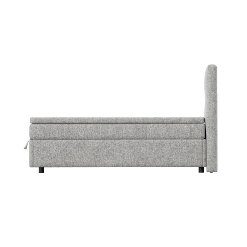 ACME Avenia Queen Bed w/Storage in Gray Chenille