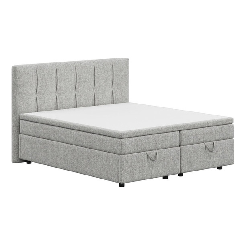 ACME Avenia Queen Bed w/Storage in Gray Chenille