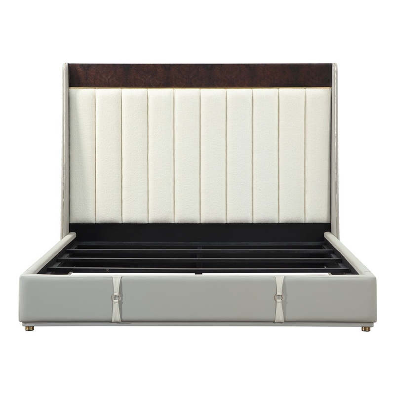 ACME Jamonica Eastern King Bed in Beige Linen
