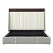 ACME Jamonica Eastern King Bed in Beige Linen