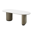 ACME Clayten Dining Table in Engineering Top & Light Oak