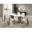 ACME Clayten Dining Table in Engineering Top & Light Oak