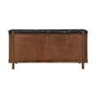 ACME Estella Server in Black Natural Marble Top & Walnut