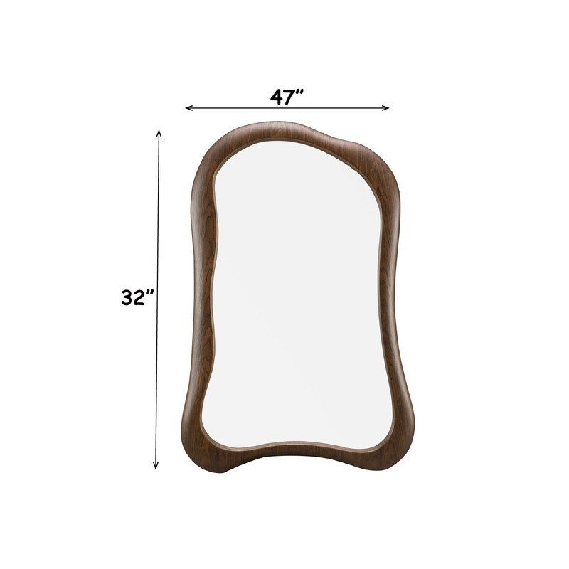 ACME Lanza Aceent Mirror in Dark Walnut