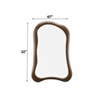 ACME Lanza Aceent Mirror in Dark Walnut