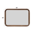 ACME Harvey Accent Mirror in Walnut