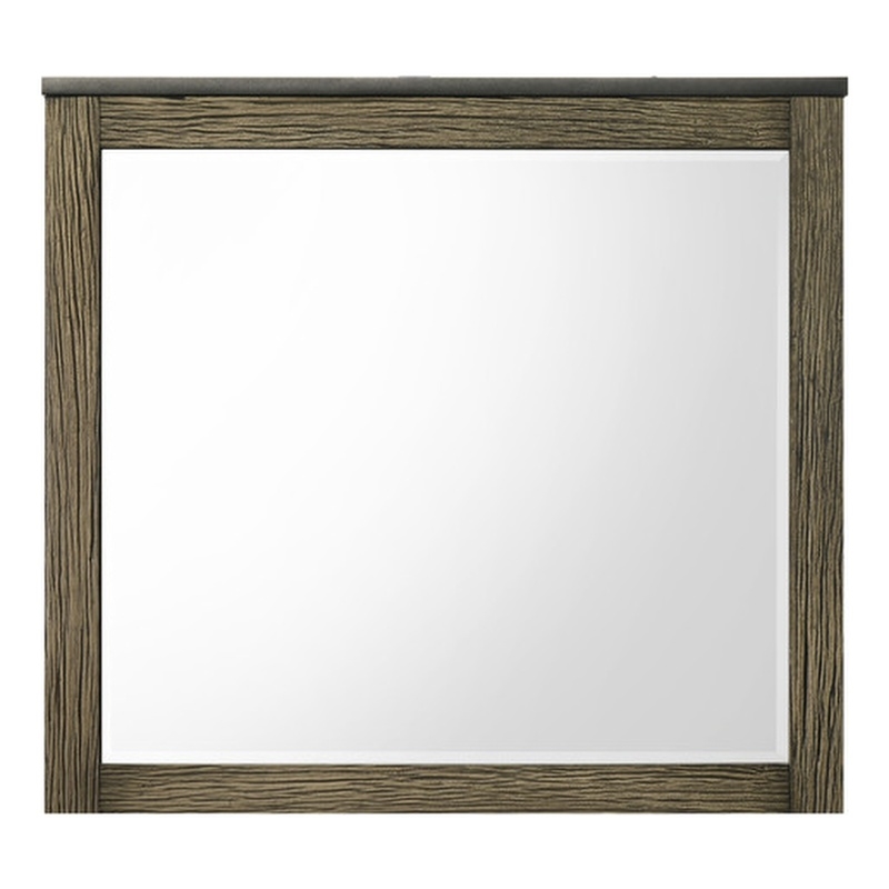 ACME Lance Mirror in Distressed Oak