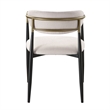ACME Jaramillo Arm Chair (Set-2) in Beige Linen & Black