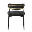 ACME Jaramillo Side Chair (Set-2) in Black Chenille & Black