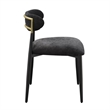 ACME Jaramillo Side Chair (Set-2) in Black Chenille & Black