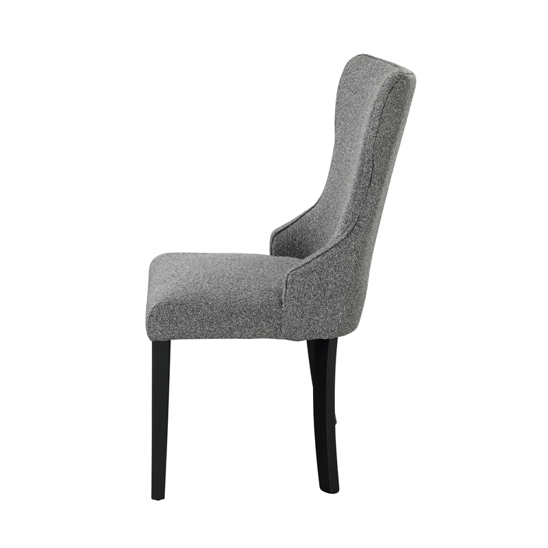 ACME Marioly Side Chair (Set-2) in Gray Boucle