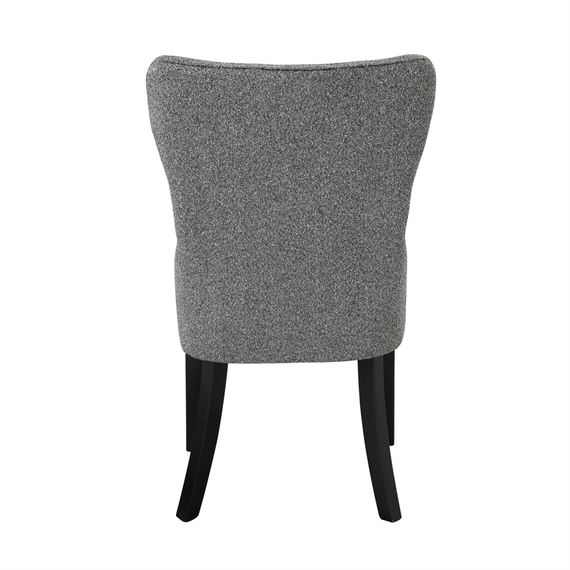 ACME Marioly Side Chair (Set-2) in Gray Boucle