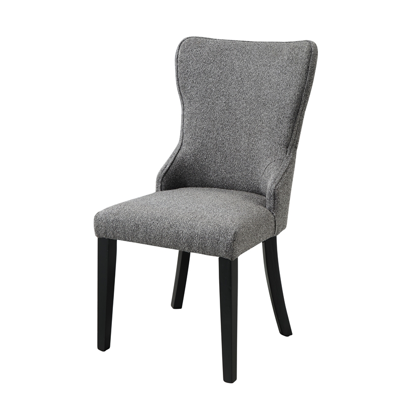 ACME Marioly Side Chair (Set-2) in Gray Boucle