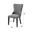 ACME Marioly Side Chair (Set-2) in Gray Boucle