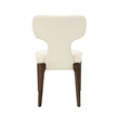 ACME Koen Upholstered Side Chair (Set-2) in Beige Chenille & Brown Oak
