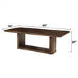 ACME Koen Dining Table in Brown Oak