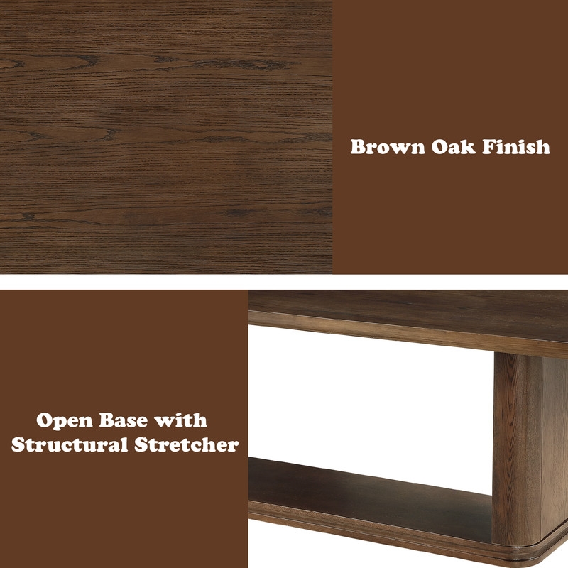 ACME Koen Dining Table in Brown Oak