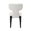 ACME Koen Upholstered Side Chair (Set-2) in Beige Chenille & Black