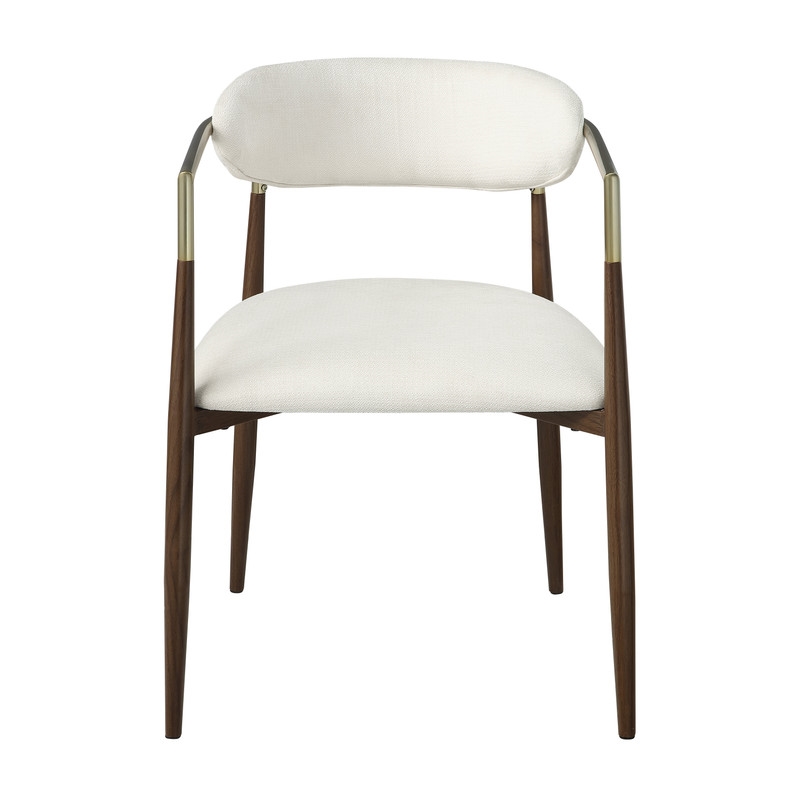 ACME Clayten Arm Chair (Set-2) in Brown Oak