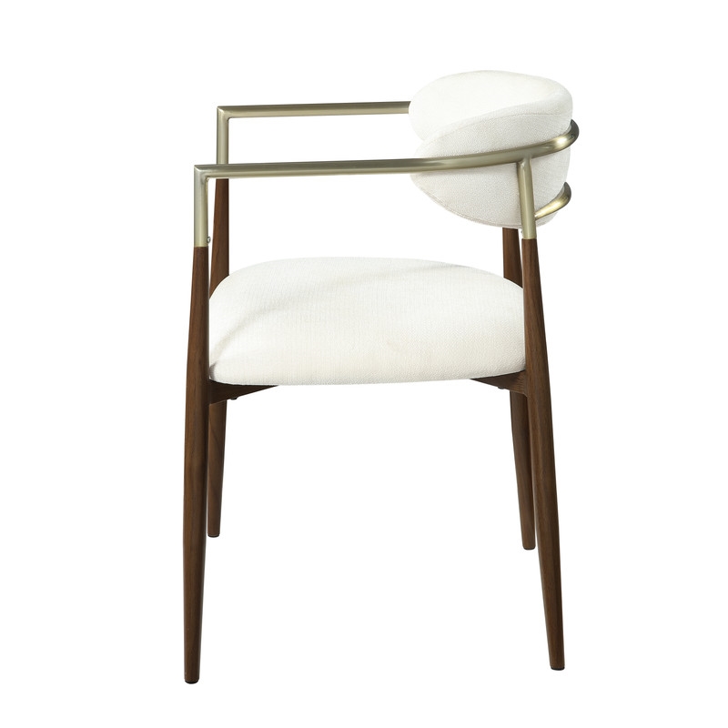 ACME Clayten Arm Chair (Set-2) in Brown Oak