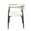 ACME Clayten Arm Chair (Set-2) in Brown Oak