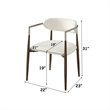 ACME Clayten Arm Chair (Set-2) in Brown Oak