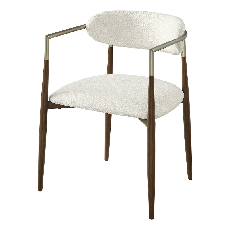 ACME Clayten Arm Chair (Set-2) in Brown Oak