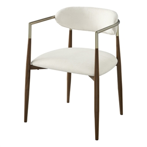 ACME Clayten Arm Chair (Set-2) in Brown Oak
