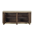 ACME Clayten Server in Natural Marble Top & Brown Oak