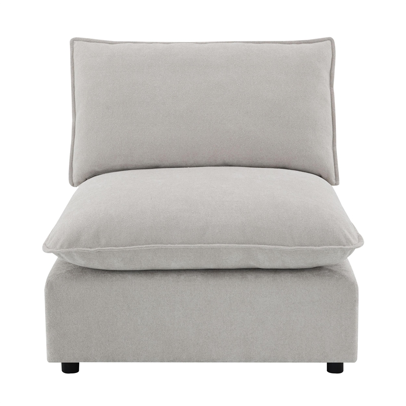 ACME Marisa Modular Armless Chair in Beige Boucle