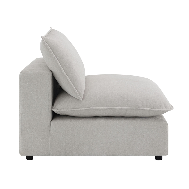 ACME Marisa Modular Armless Chair in Beige Boucle