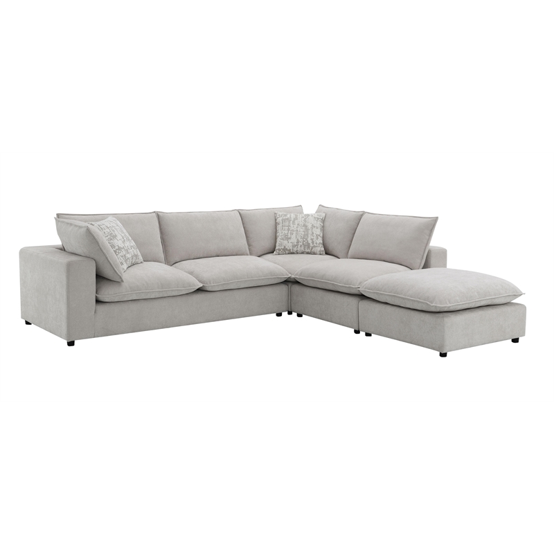 ACME Marisa Modular Armless Chair in Beige Boucle