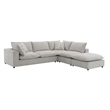 ACME Marisa Modular Armless Chair in Beige Boucle