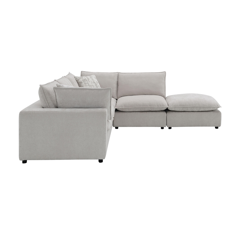 ACME Marisa Modular Armless Chair in Beige Boucle